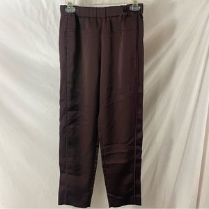 J.Crew Elastic Waist Cropped Satin Pants